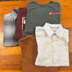 Youth Boys L/XL, Long Sleeve 5-Shirt Bundle